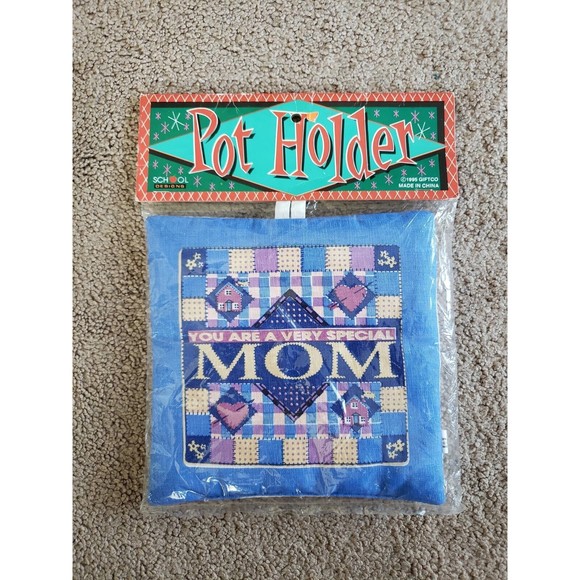 NEW Vintage 1995 Pot Holder School Designs You Are A Very Special MOM - Picture 1 of 3